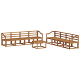 Outdoor Sofa Set 9 pcs Natural 3366197