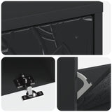 Shoe Cabinet DELFT 78 x 24 x 103 cm Engineered Wood Black 897096