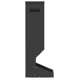 Deer Feeder Black 28 x 30 x 80 cm Cold-Rolled Steel 874609