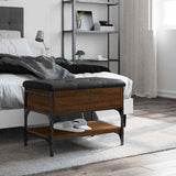 Shoe Bench Brown Oak 62x42x45 cm Engineered Wood 835191