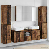Bathroom Furniture Set 6 pcs Old Wood 100 x 15.5 x 70 cm 3407237