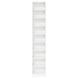 CD Cabinet White 33 x 23.5 x 175 cm Engineered Wood 8012642