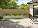 Raised Garden Bed Silver 400 x 40 x 55 cm galvanized 8006280