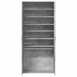 Shoe Cabinet Concrete Grey 80x39x178 cm Engineered Wood 3276675