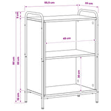 Book Cabinet 55.5 x 33 x 80 cm Engineered Wood Grey Sonoma 8013893