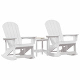Garden Lounge Set White HDPE 3335838