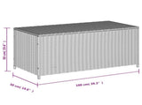 Garden Storage Box Mix Beige 190L Poly Rattan 365323