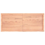 Bathroom Countertop Light Brown 120x50xcm Treated Solid Wood 3156141