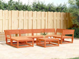Garden Sofa Set Wax brown Solid pine wood Large Modular 3217032