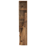 Corner Cabinet 27.5x27x140cm Engineered Wood Old Wood 889873