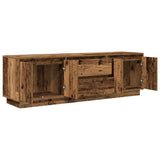 TV Cabinet with LED Lights Old Wood 160.5x41x50 cm 3328433