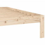 Bed Frame without Mattress Solid Wood Pine 160x200cm 810375