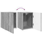 TV Cabinet Set Wall-mounted 4 pcs Grey Sonoma Engineered Wood 3409030