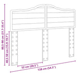 Headboard Brown Oak Engineered wood 888679