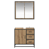 Bathroom Furniture Set 2 pcs Artisan Oak Engineered Wood 3402321