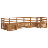 Sectional Sofa Set 7 pcs Natural Solid Acacia Wood 3375149