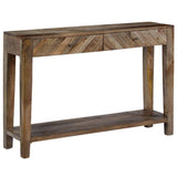 244969 Console Table Solid Mango Wood 118x30x80 cm