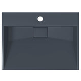 Wash Basin 50x38x11 cm Mineral Cast/Marble Cast Anthracite 155984