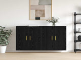 Wall-Mounted Cabinet 2 pcs Black Oak 69.5 x 34 x 90 cm 3394514