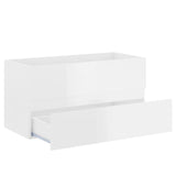 Sink Cabinet with Built-in Basin High Gloss White Engineered Wood 3071654