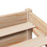 Bookcase Bed without Mattress 140x190cm Solid Wood Pine 3322355