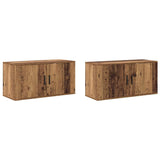 Wall-mounted TV Cabinet Set 2 pcs Old Wood 80 x 34.5 x 40 cm 3415569