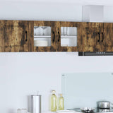 Wall Glass Cabinet PORTO Smoked Oak 80 x 31 x 40 cm 885300