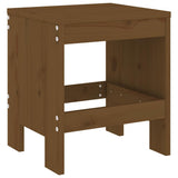 13 Piece Garden Dining Set Honey Brown Solid Wood Pine 3157724