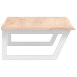 Basin Shelf Wall Mounted Steel and Solid Wood Oak 3302602
