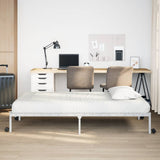 Bed Frame without Mattress Foldable White 100x200 cm Steel 4103969