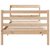 Bed Frame with Headboard without Mattress 100x200 cm 3306680