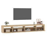 TV Cabinet with LED Lights Sonoma Oak 270x35x40 cm 3152748