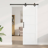 Sliding Door ORKDAL White 78 x 211 cm Solid Pine Wood 3333613