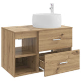 Bathroom Furniture Set 2 pcs Artisan Oak Engineered Wood 3403927