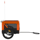 Pet Bike Trailer Orange and Black Oxford Fabric&Iron 93914