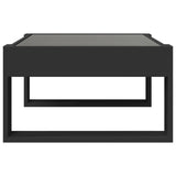 ZNTS Coffee Table with Infinity LED Black 70x53x30 cm 847631