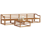 Outdoor Sofa Set 5 pcs Natural Solid Acacia Wood 3367172