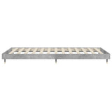 Bed Frame without Mattress Concrete Grey 75x190 cm Small Single 832209