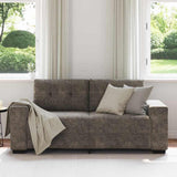Loveseat Sofa with Cushion Dark grey Artificial Leather 4105133