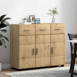 Sideboard with Shelf FLORIN Artisan Oak 88.5 x 30.5 x 73 cm 880320