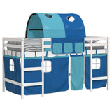 Kids' Loft Bed with Tunnel without Mattress Blue 90x190cm 3207004