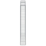 Arched Gabion Basket 200x30x220/240 cm Galvanised Iron 153491