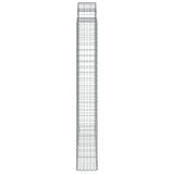 Arched Gabion Basket 200x30x220/240 cm Galvanised Iron 153491