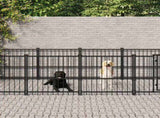 Outdoor Dog Kennel Steel 7.51 m 3124600