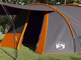 Tunnel Tent 4-Person Grey and Orange 740 x 370 x 220 cm 42004037