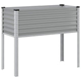 Garden Planter Grey 100x45x90 cm Steel 4008970