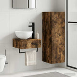 Bathroom Furniture Set 2 pcs Smoked Oak 33 x 34.5 x 100 cm 3406098