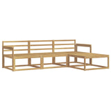 Outdoor Sofa Set 4 pcs White 249.5 x 162.5 x 73 cm 3386258