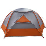 Dome Tent with Removable Rainfly Grey and Orange 12-Person 42017381