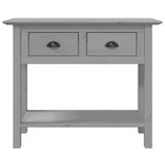 Console Table BODO Grey 90x34.5x73 cm Solid Wood Pine 355073